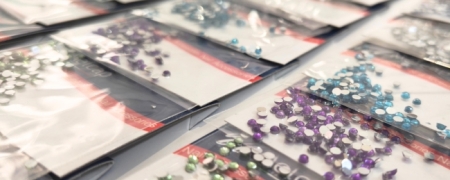 Melcap | Strass per Unghie colorati, 24 confezioni